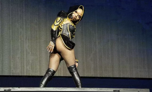 GloRilla performs during the first weekend of the Coachella Valley Music and Arts Festival at the Empire Polo Club on Friday, April 11, 2025, in Indio, Calif. (Photo by Amy Harris/Invision/AP)