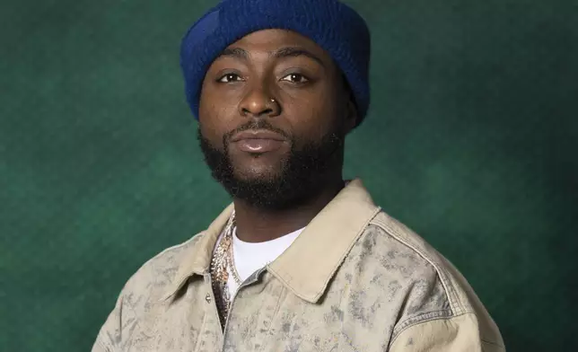 Davido poses for a portrait on Tuesday, April 1, 2025, in New York. (AP Photo/Gary Gerard Hamilton)