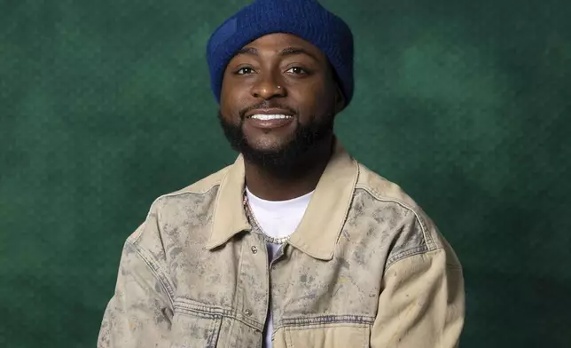 Davido poses for a portrait on Tuesday, April 1, 2025, in New York. (AP Photo/Gary Gerard Hamilton)