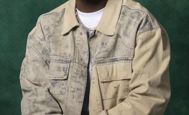 Davido poses for a portrait on Tuesday, April 1, 2025, in New York. (AP Photo/Gary Gerard Hamilton)