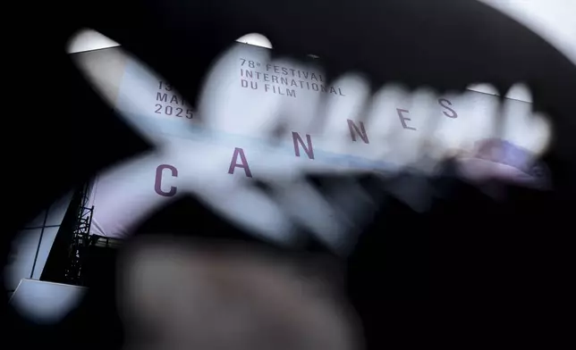 The Palais des festivals ahead of the 78th international film festival in Cannes, southern France, Sunday, May 11, 2025. The Cannes film festival runs from May 13 until May 24, 2025. (AP Photo/Lewis Joly)