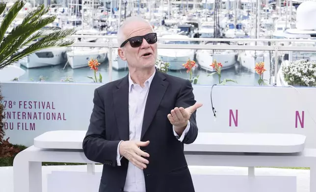Festival director Thierry Fremaux poses for photographers prior to the Honorary Palme d'Or photo call at the 78th international film festival, Cannes, southern France, Tuesday, May 13, 2025. (Photo by Joel C Ryan/Invision/AP)