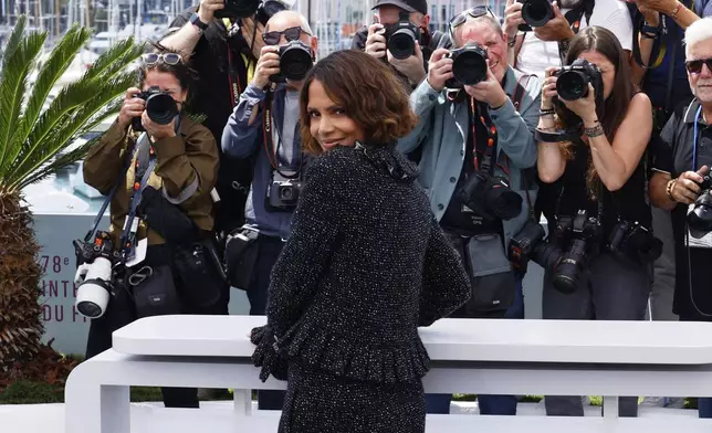 Jury member Halle Berry poses for photographers at the jury photo call at the 78th international film festival, Cannes, southern France, Tuesday, May 13, 2025. (Photo by Joel C Ryan/Invision/AP)