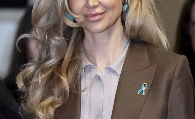 Kaja Sokola arrives at Manhattan criminal court before Harvey Weinstein's trial on Thursday, May 8, 2025 in New York. (AP Photo/Adam Gray)