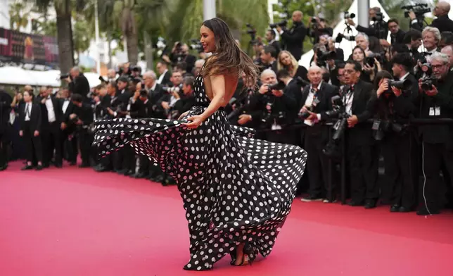 Ilfenesh Hadera poses for photographers upon arrival at the premiere of the film 'Highest 2 Lowest' at the 78th international film festival, Cannes, southern France, Monday, May 19, 2025. (Photo by Scott A Garfitt/Invision/AP)