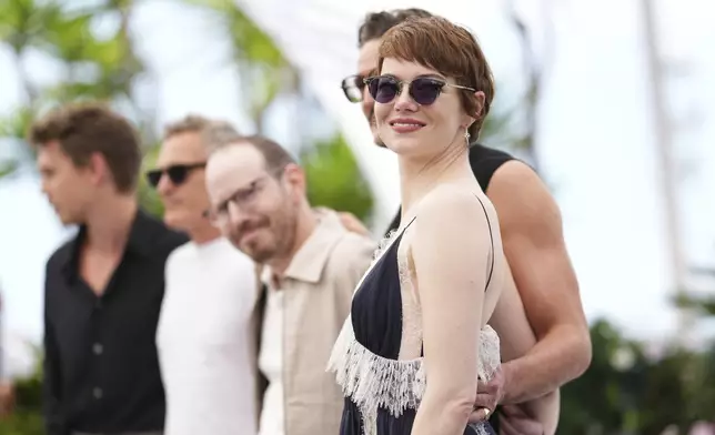 Emma Stone poses for photographers at the photo call for the film 'Eddington' at the 78th international film festival, Cannes, southern France, Saturday, May 17, 2025. (Photo by Scott A Garfitt/Invision/AP)