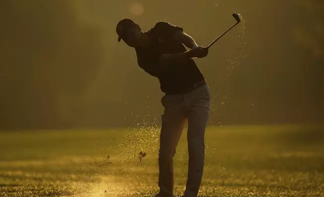 Martin Kaymer, of Germany, hits from the fairway on the first hole during the first round of the PGA Championship golf tournament at the Quail Hollow Club, Thursday, May 15, 2025, in Charlotte, N.C. (AP Photo/George Walker IV)