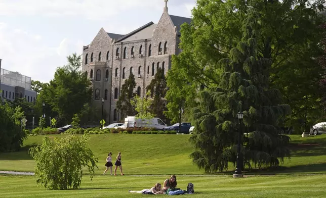 A general view of the Villanova University campus is seen, Thursday, May 8, 2025 in Villanova, Pa. (AP Photo/Matt Slocum)