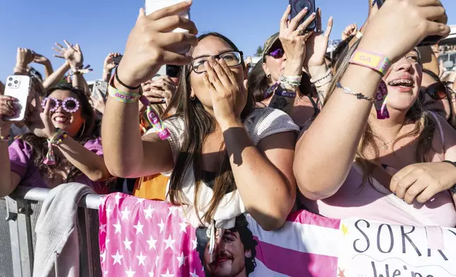 Festivalgoers are seen at the 2025 BottleRock Napa Valley on Saturday, May 24, 2025, at Napa Valley Expo in Napa, Calif. (Photo by Amy Harris/Invision/AP)
