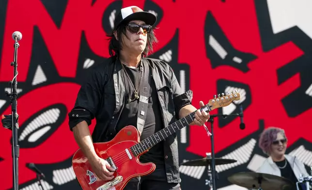 Roger Rocha of 4 Non Blondes performs at the 2025 BottleRock Napa Valley on Saturday, May 24, 2025, at Napa Valley Expo in Napa, Calif. (Photo by Amy Harris/Invision/AP)