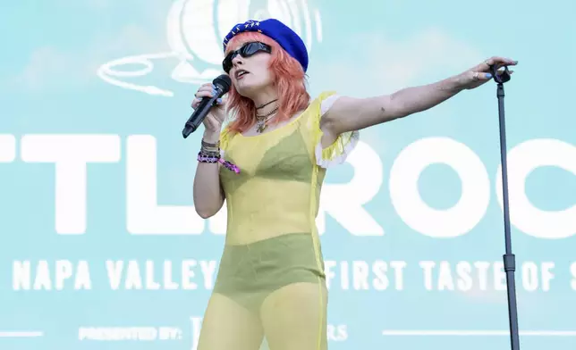 Ava Maybee performs at the 2025 BottleRock Napa Valley on Saturday, May 24, 2025, at Napa Valley Expo in Napa, Calif. (Photo by Amy Harris/Invision/AP)