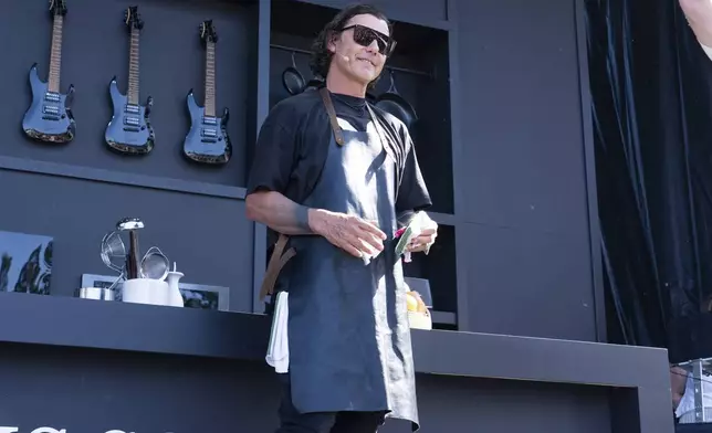 Gavin Rossdale is seen on the Williams Sonoma Culinary Stage at the 2025 BottleRock Napa Valley on Saturday, May 24, 2025, at Napa Valley Expo in Napa, Calif. (Photo by Amy Harris/Invision/AP)