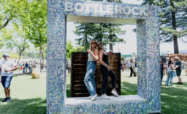 Festivalgoers are seen at the 2025 BottleRock Napa Valley on Sunday, May 25, 2025, at Napa Valley Expo in Napa, Calif. (Photo by Amy Harris/Invision/AP)