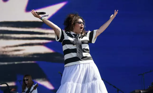 Remi Wolf performs at the 2025 BottleRock Napa Valley on Friday, May 23, 2025, at Napa Valley Expo in Napa, Calif. (Photo by Amy Harris/Invision/AP)