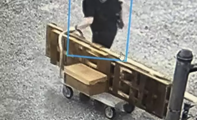 CORRECTS SOURCE This image provided by the Arkansas Department of Corrections shows Grant Hardin, a former police chief and convicted killer, escaping the North Central Unit prison wearing a disguise in Calico Rock, Ark. (Arkansas Department of Corrections via AP)