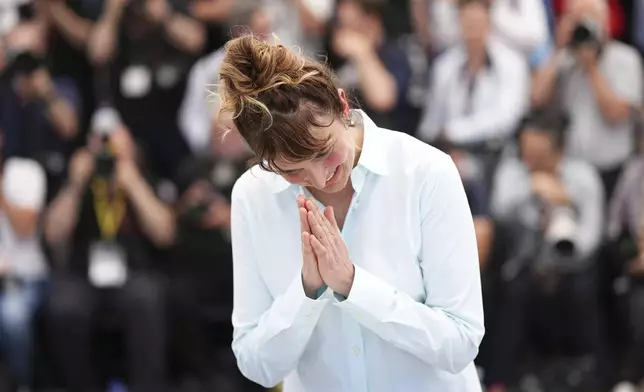 Jury president Alice Rohrwacher poses for photographers at the photo call for the Camera d'Or jury at the 78th international film festival, Cannes, southern France, Wednesday, May 14, 2025. (Photo by Scott A Garfitt/Invision/AP)