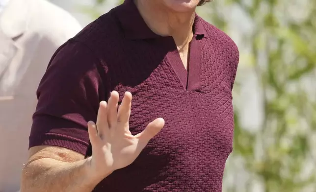 Tom Cruise arrives for the photo call for the film 'Mission: Impossible – The Final Reckoning' at the 78th international film festival, Cannes, southern France, Wednesday, May 14, 2025. (AP Photo/Natacha Pisarenko)