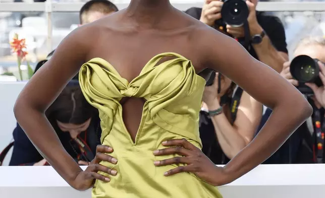 Laetitia Ky poses for photographers at the photo call for the film 'Promised Sky' at the 78th international film festival, Cannes, southern France, Wednesday, May 14, 2025. (Photo by Joel C Ryan/Invision/AP)