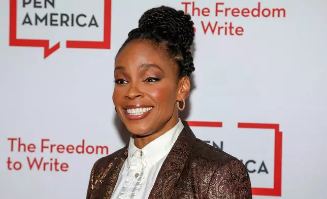 Comedian Amber Ruffin attends the PEN America Spring Literary Gala at The American Museum of Natural History on Thursday, May 15, 2025, in New York. (Photo by Andy Kropa/Invision/AP)