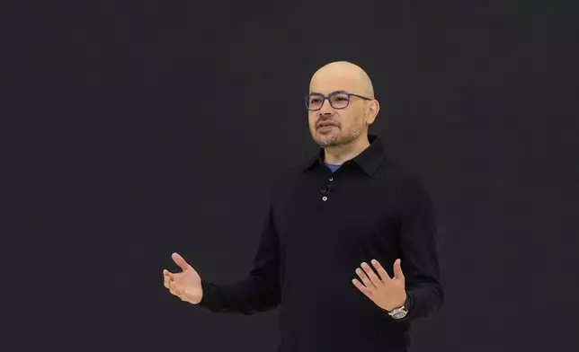Demis Hassabis, Co-Founder and CEO, Google DeepMind, speaks at a Google I/O event in Mountain View, Calif., Tuesday, May 20, 2025. (AP Photo/Jeff Chiu)