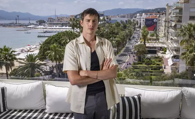Director Harris Dickinson poses for a portrait photograph for the film 'Urchin' at the 78th international film festival, Cannes, southern France, Sunday, May 18, 2025. (Photo by Joel C Ryan/Invision/AP)