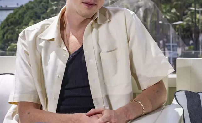 Director Harris Dickinson poses for a portrait photograph for the film 'Urchin' at the 78th international film festival, Cannes, southern France, Sunday, May 18, 2025. (Photo by Joel C Ryan/Invision/AP)