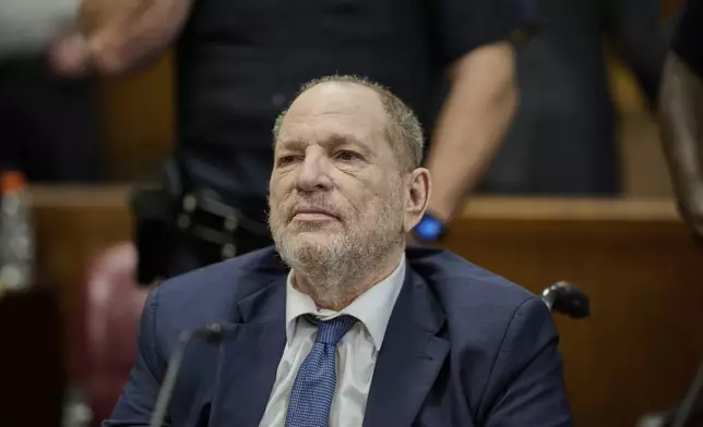 Harvey Weinstein appears in state court in Manhattan for his retrial on Wednesday, May 14, 2025 in New York. (Curtis Means/Pool Photo via AP)