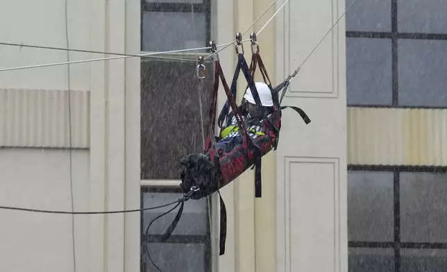Civil Defense Services, National Disaster Response Force NDRF and Mumbai Fire Brigade workers take part in a mock drill in Mumbai, India, Wednesday, May 7, 2025, amid rising fears of wider conflict following India's strikes in Pakistan. (AP Photo/Rajanish Kakade)
