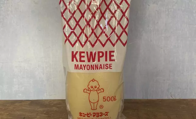 This April 2025 image provided by Katie Workman shows kewpie mayonnaise. (Katie Workman via AP)