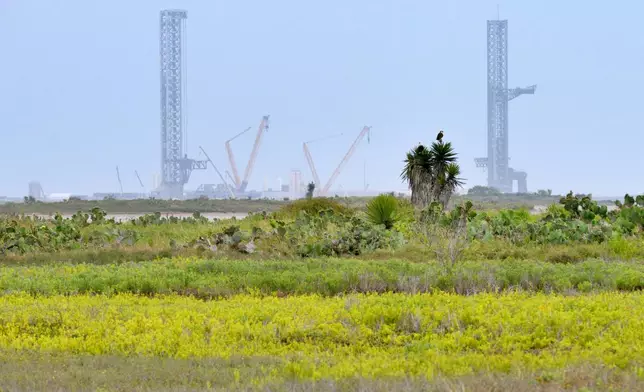 A view of SpaceX Starbase on Saturday, May 3, 2025, near Boca Chica beach, Texas, before an incorporation election that would turn Starbase into an official Texas city. (Miguel Roberts/The Brownsville Herald via AP)