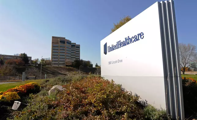 FILE - A view of the UnitedHealth Group Inc.'s campus is shown Oct. 16, 2012, in Minnetonka, Minn. (AP Photo/Jim Mone, File)