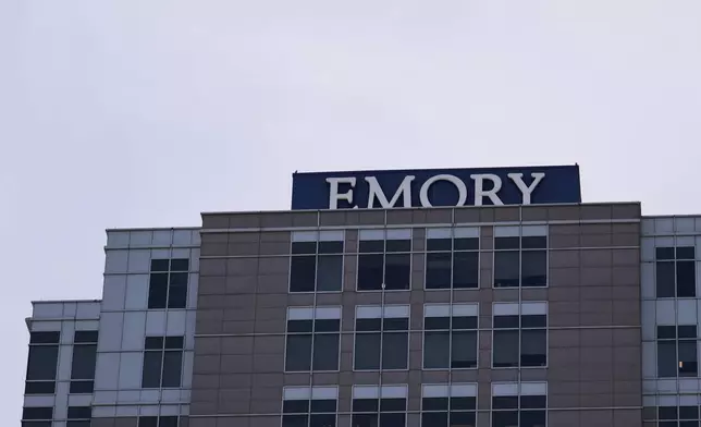 Emory University Hospital Midtown is seen on Thursday, May 15, 2025, in Atlanta. (AP Photo/Brynn Anderson)