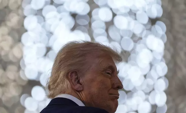 President Donald Trump tours the Eminence Ahmed El-Tayeb Mosque at the Abrahamic Family House, Friday, May 16, 2025, in Abu Dhabi, United Arab Emirates. (AP Photo/Alex Brandon)
