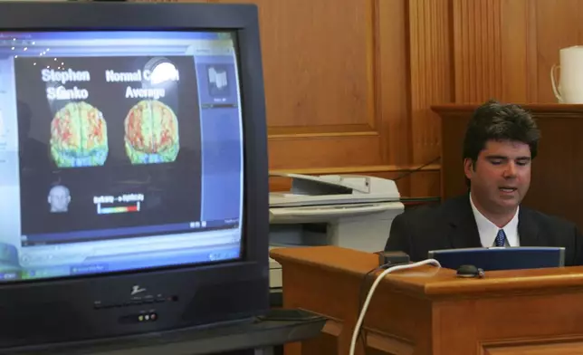 FILE - Dr. Thomas Sachy testifies at a pretrial hearing for Stephen Stanko at the Georgetown County Courthouse in Georgetown, S.C., Monday, July 31, 2006. (AP Photo/Tom Murray, Pool, File)