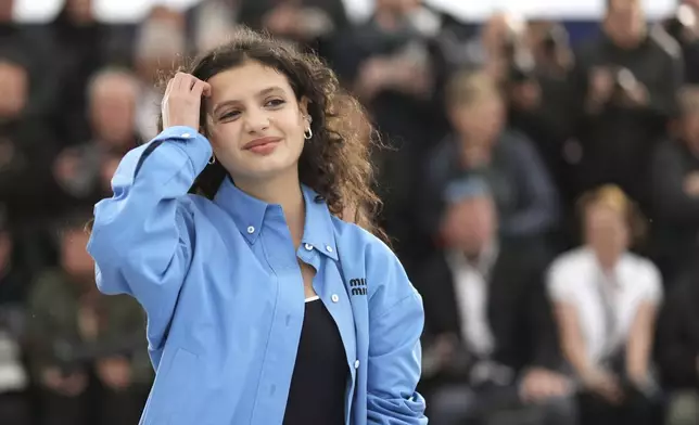Melissa Boros poses for photographers at the photo call for the film 'Alpha' at the 78th international film festival, Cannes, southern France, Tuesday, May 20, 2025. (AP Photo/Natacha Pisarenko)