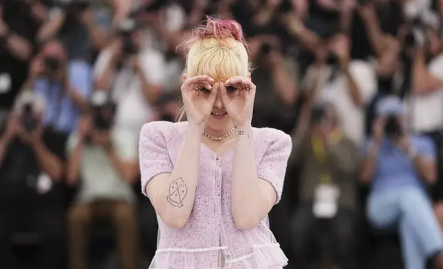 Director Kristen Stewart poses for photographers at the photo call for the film 'The Chronology of Water' at the 78th international film festival, Cannes, southern France, Friday, May 16, 2025. (Photo by Scott A Garfitt/Invision/AP)