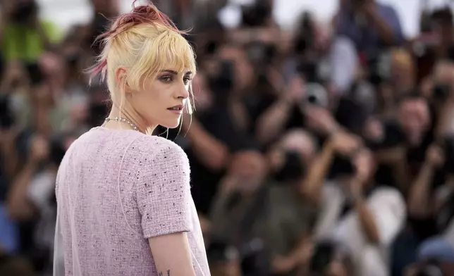 Director Kristen Stewart poses for photographers at the photo call for the film 'The Chronology of Water' at the 78th international film festival, Cannes, southern France, Friday, May 16, 2025. (Photo by Scott A Garfitt/Invision/AP)