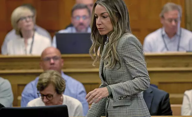 Karen Read attends her trial at Norfolk Superior Court, Tuesday, May 6, 2025, in Dedham, Mass. (Matt Stone/The Boston Herald via AP, Pool)