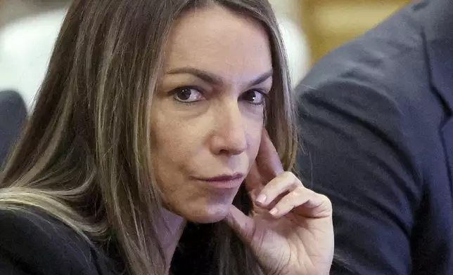 Karen Read looks on during her trial Tuesday, May 20, 2025, in Dedham, Mass. (Matt Stone/The Boston Herald via AP, Pool)