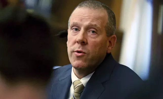 Massachusetts State Trooper Lt. Kevin O'Hara testifies during the Karen Read trial at Norfolk Superior Court, Tuesday, May 6, 2025, in Dedham, Mass. (Matt Stone/The Boston Herald via AP, Pool)