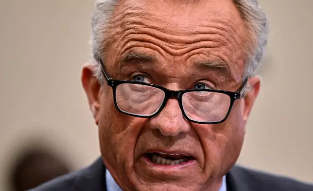 Secretary of Health and Human Services Robert F. Kennedy Jr. appears during a budget hearing before a House Appropriations, Subcommittee at the U.S. Capitol on Wednesday, May 14, 2025, in Washington. (AP Photo/John McDonnell)