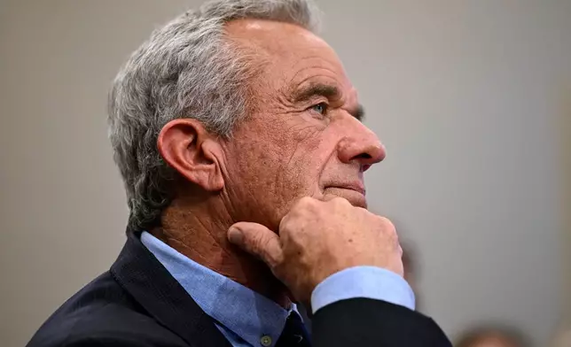 Secretary of Health and Human Services Robert F. Kennedy Jr. appears during a budget hearing before a House Appropriations, Subcommittee at the U.S. Capitol on Wednesday, May 14, 2025, in Washington. (AP Photo/John McDonnell)