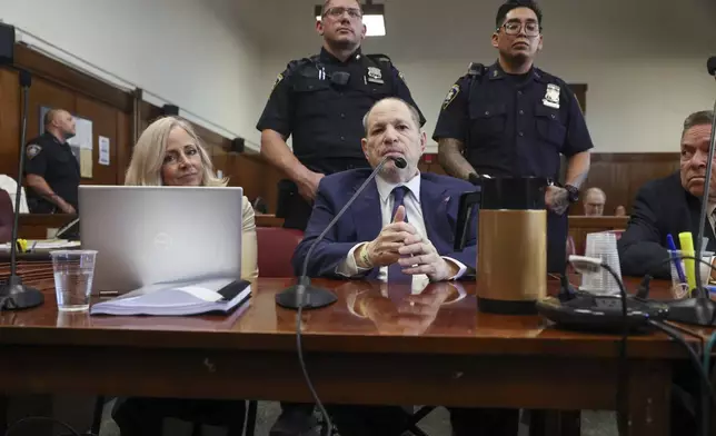 Harvey Weinstein appears in state court in Manhattan for his retrial on Wednesday, May 7, 2025 in New York. (Spencer Platt/Pool Photo via AP)