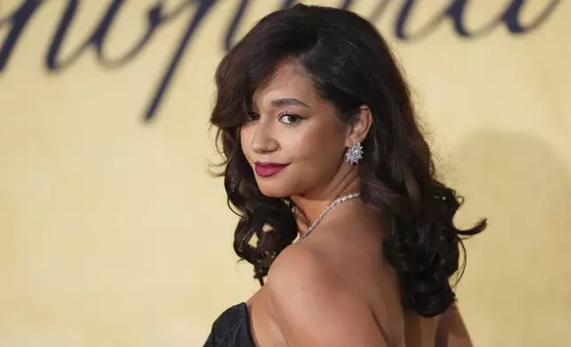 Lena Mahfouf poses for photographers upon arrival at the amfAR Cinema Against AIDS benefit at the Hotel du Cap-Eden-Roc, during the 78th Cannes international film festival, Cap d'Antibes, southern France, Thursday, May 22, 2025. (Photo by Scott A Garfitt/Invision/AP)