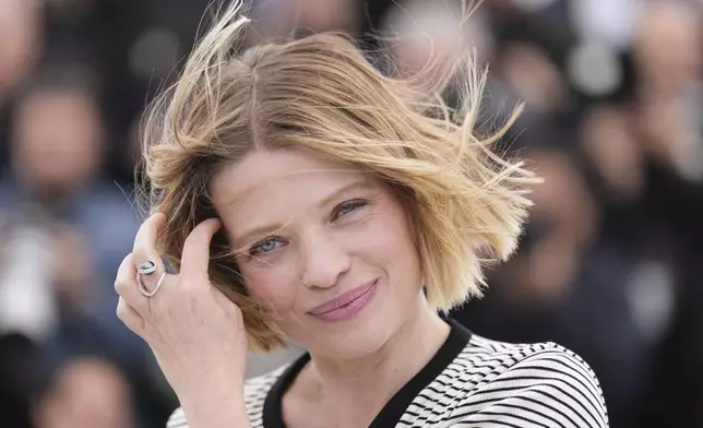 Melanie Thierry poses for photographers at the photo call for the film 'Connemara' at the 78th international film festival, Cannes, southern France, Thursday, May 22, 2025. (AP Photo/Natacha Pisarenko)