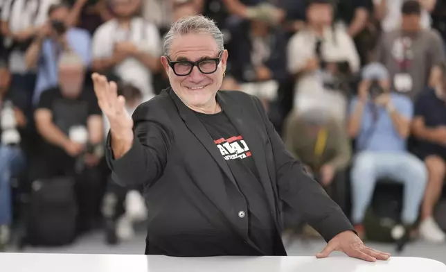Sergi Lopez poses for photographers at the photo call for the film 'Sirat' at the 78th international film festival, Cannes, southern France, Friday, May 16, 2025. (Photo by Lewis Joly/Invision/AP)