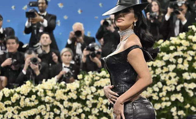 Kim Kardashian attends The Metropolitan Museum of Art's Costume Institute benefit gala celebrating the opening of the "Superfine: Tailoring Black Style" exhibition on Monday, May 5, 2025, in New York. (Photo by Evan Agostini/Invision/AP)