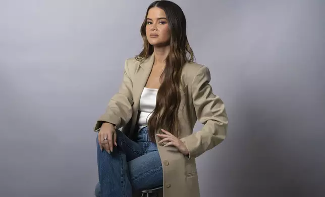 Maren Morris poses for a portrait on Wednesday, May 7, 2025, in New York. (AP Photo/Gary Gerard Hamilton)