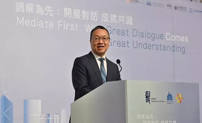 "Mediate First" Pledge Event 2025 held today  Source: HKSAR Government Press Releases