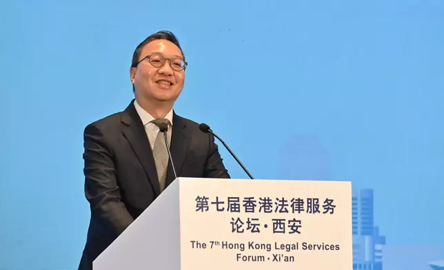 SJ attends seventh Hong Kong Legal Services Forum in Xi'an  Source: HKSAR Government Press Releases